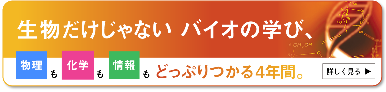 生物だけじゃない　バイオの学び、