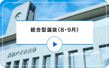 総合型選抜入試（8・9月）